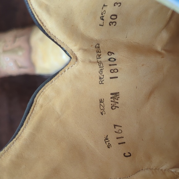 CORRAL C1167 antique tan distressed leather cowgirl western boots square toe 9.5 - Picture 15 of 16